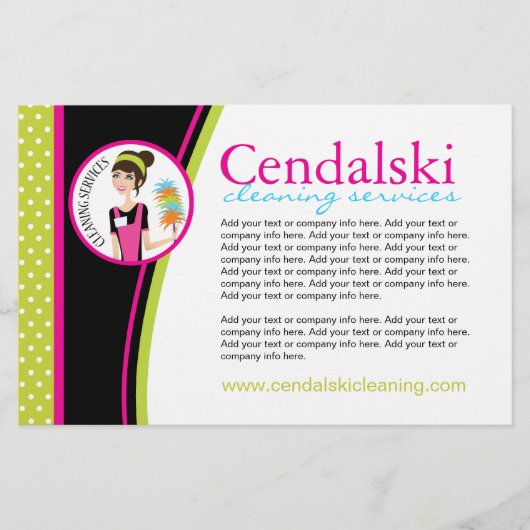 Flyer der Reinigungsdienste (Vorne)