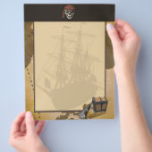 Flyer der Schatzsuche (Hand)