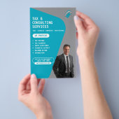 Flyer der Steuergesellschaft (Handgriff)