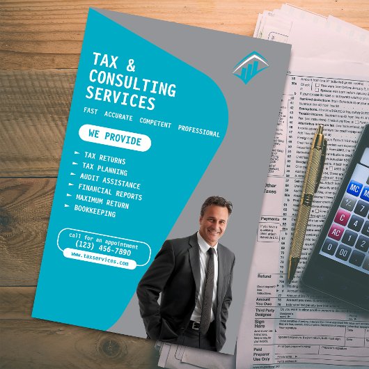 Flyer der Steuergesellschaft