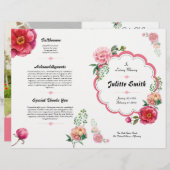 Flyer des Blumenbeerprogramms (Vorne/Hinten)