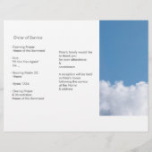 Flyer des dreistelligen Cloud-Memorial-Service-Pro (Rückseite)