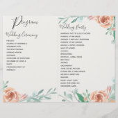 Flyer des Empfang-Programms (Hinten)