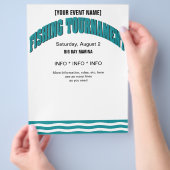 Flyer des Fischerturniers (Hand)