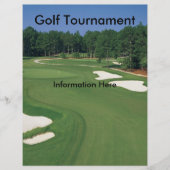 Flyer des Golfturniers (Vorne)