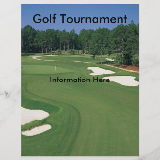 Flyer des Golfturniers