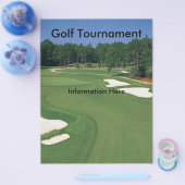Flyer des Golfturniers (Einzeln)