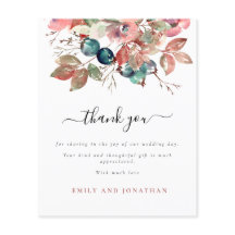 Flyer des Haushaltspapiers | Pink Floral Wedding V