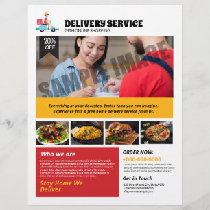 Flyer des Lieferservice