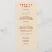 Flyer des modernen Boho Jewel Earth Tone Programms Programm (Rückseite)