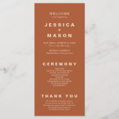 Flyer des modernen Boho Jewel Earth Tone Programms Programm (Vorderseite)