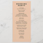 Flyer des modernen Boho Jewel Earth Tone Programms Programm (Rückseite)