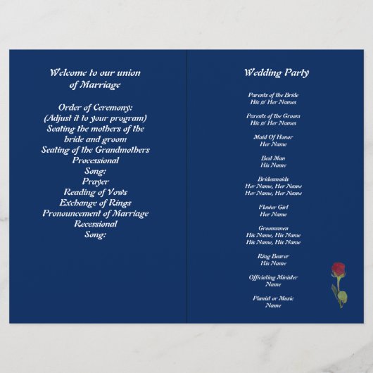 Flyer des Programms "Braut und Bräuche in Sonnenun (Rückseite)