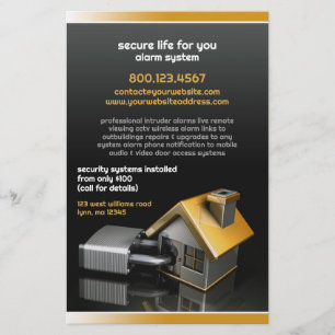 Flyer des Sicherheitssystems