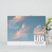 Flyer des TRI Face Cloud Memorial Service Program (Stehend Vorderseite)