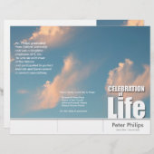 Flyer des TRI Face Cloud Memorial Service Program (Vorne/Hinten)