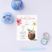 Flyer des tropischen hawaiianischen Brautparty (Einzeln)