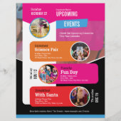 Flyer des Veranstaltungskalenders (Vorne)