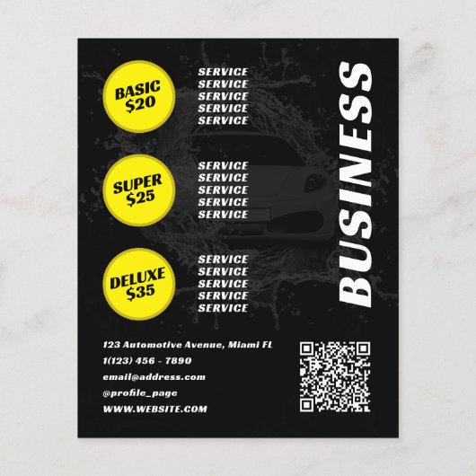 Flyer des Waschwassers (Hinten)