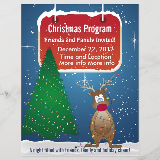 Flyer des Weihnachtsprogramms (Vorne)