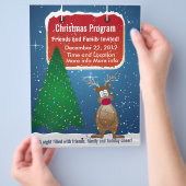 Flyer des Weihnachtsprogramms (Hand)