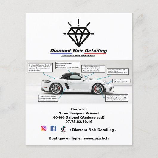 Flyer Diamant Noir Detailing MARK 1 (Vorne)
