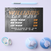 Flyer durch die metallische Oberfläche des Fahrzeu (Einzeln)