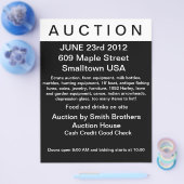 Flyer einer Auktion (Einzeln)