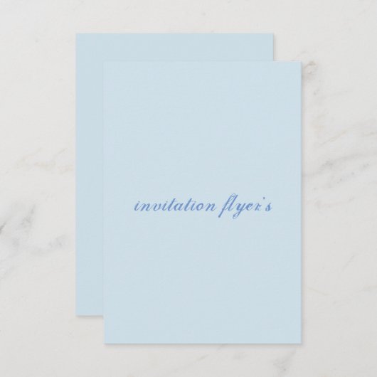 Flyer Einladung (Vorne/Hinten)