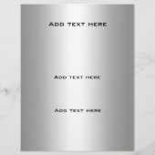 Flyer Eleganter klassischer Silber mit Blumenmotiv (Hinten)