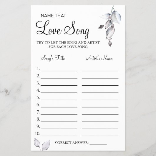 Flyer Eucalyptus Nombre que la canción de amor duc (Vorne)