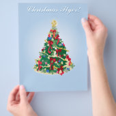 Flyer: farbenfroher Weihnachtsbaum Flyer (Hand)
