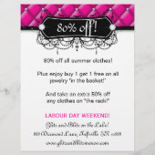 Flyer Fashion Schmuck Pink Diamond Tuftig (Hinten)