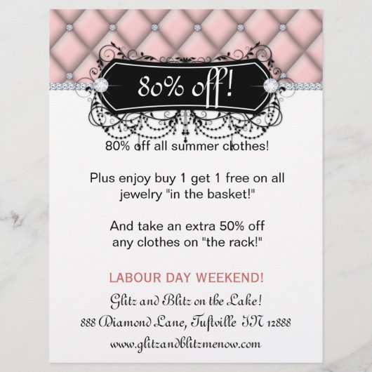 Flyer Fashion Schmucksalon Makeup Tufp (Hinten)