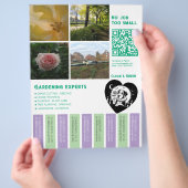 Flyer Flowers Garden  (Hand)