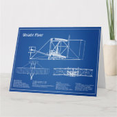Flyer - Flugzeugkonzept Zeichnend Pläne AD Dankeskarte (Vorderseite)