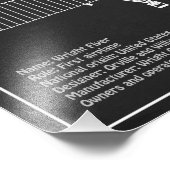 Flyer: Flugzeugkonzept Zeichnend Pläne PD Fotodruck (Ecke)