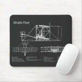 Flyer: Flugzeugkonzept Zeichnend Pläne PD Mousepad (Mit Mouse)