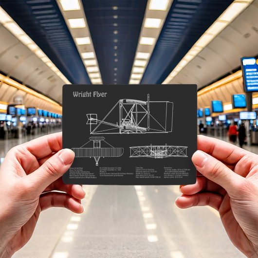 Flyer: Flugzeugkonzept Zeichnend Pläne PD Postkarte