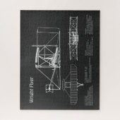 Flyer: Flugzeugkonzept Zeichnend Pläne PD Puzzle (Vertikal)