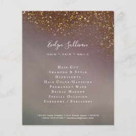 Flyer flüssiger Glitzer