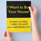 Flyer für Anleger in Real Anwesen (Hand)