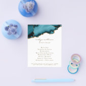 Flyer für aquamarine und goldene Agoniedesign (Einzeln)
