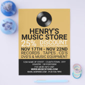 Flyer für Aufnahmen, Musik-Store-Werbung (Einzeln)