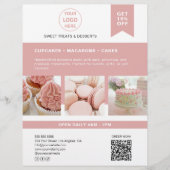 Flyer für Bäckereien mit benutzerdefiniertem Logo (Vorne)