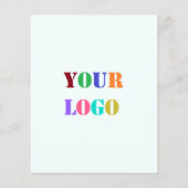 Flyer für benutzerdefiniertes Logo und Textwerbung (Hinten)