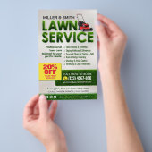 Flyer für berufliche Pflegedienste (Handgriff)