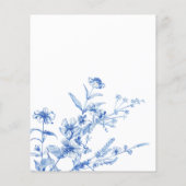 Flyer für blaue Wildblumen (Hinten)