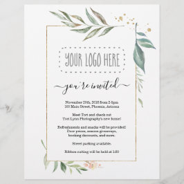 Flyer für Blumenwirtschaft - Logo hinzufügen