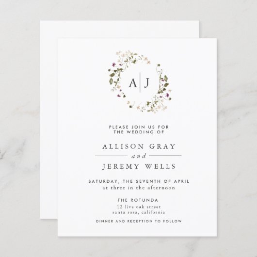 Flyer für Blumenzehen (Vorne/Hinten)